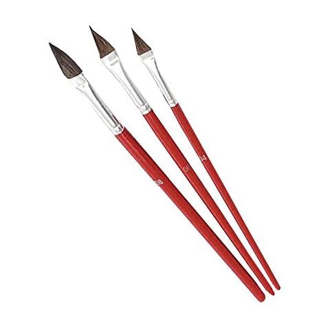 Noelle 1063595 Ritocco Pennello, Rosso, Misura 4/6, Set Di 3 Pezzi - Foto 1