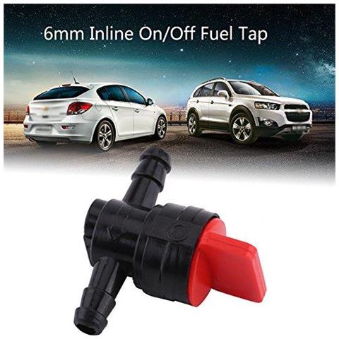Universale 6 Millimetri Inline Rubinetto Benzina Di Plastica Linea Di Combustibile Valvola 14 Di Pollice Linea Di Carburante Off On Rubinetto Di Chiusura Della Valvola Per 14 Di Tubo Flessibile - Foto 4