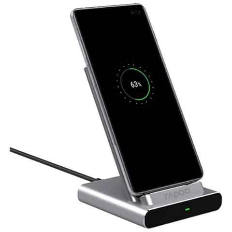 Rapoo XC350 Smartphone, Tablet Argento USB Carica wireless Ricarica rapida Interno - Foto 2