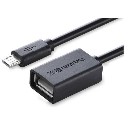 10396 0.12m USB A Micro-USB B Femmina Maschio Nero cavo USB - Foto 2
