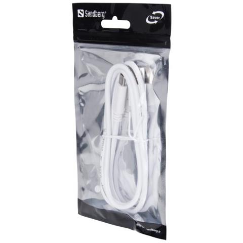 336-15 cavo USB 1 m USB C USB A Maschio Bianco - Foto 2