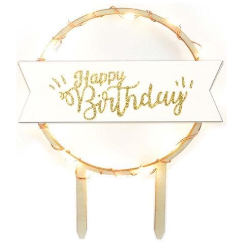 Cake Topper Led - Happy Birthday - Foto 1