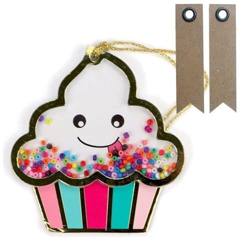 2 Etichette 3d Shaker Tag - Gelato + 20 Etichette Kraft Con Gagliardetto - Foto 1