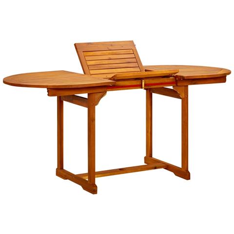 Tavolo Da Pranzo Per Esterni (120-170) x80x75 Cm In Legno Acacia - Foto 1