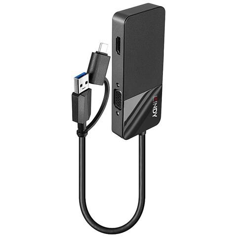 43354 Replicatore Di Porte E Docking Station Per Laptop Usb 3.2 Gen 1 (3.1 Gen 1) Type-a + Type-c Nero - Foto 7