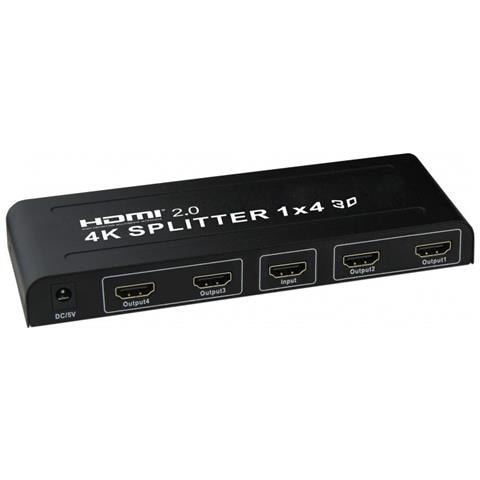 Splitter 1x4 Con Soporte A 4k, 3d E Hdmi 2.0 Yk-0104-2.0 - Foto 1