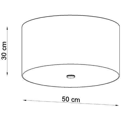 Lampadario Otto 50 Nero Sl. 0746 - Minimalista Lampada A Soffitto Nero 30x50x50 Cm - Foto 7