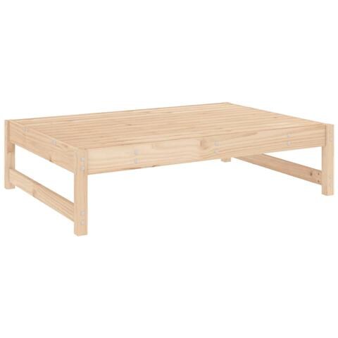 Poggiapiedi Da Giardino 120x80 Cm In Legno Massello Di Pino - Foto 2