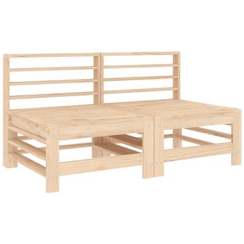 Set Salotto da Giardino 4 pz in Legno Massello di Pino - Foto 3