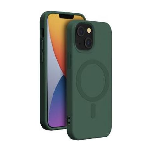 Cover In Silicone Compatibile Con Magsafe Per Iphone 14, Verde - Foto 1