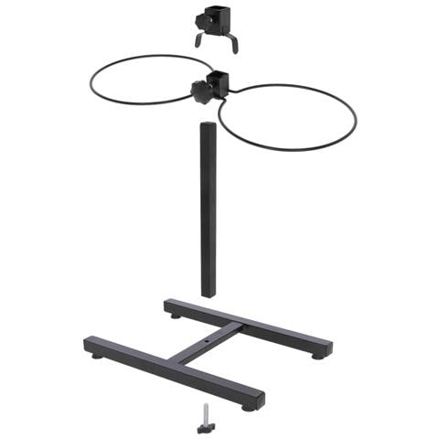 Ciotole Per Animali Domestici Con Supporto 2x2,8 L 43 Cm Nero - Foto 8