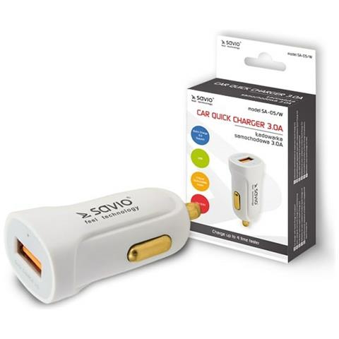 Caricabatterie Per Auto Sa-05/w Bianco Nero - Foto 3