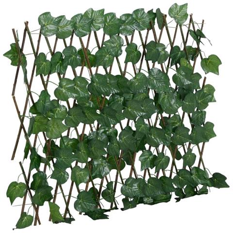 Traliccio Foglie Vite Artificiale Espandibile Verde 5pz 190x60 - Foto 2