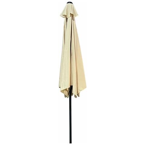 Ombrellone da Giardino ORIENT con regolazione dell'inclinazione, Colore Beige, 270x270x235 cm - Foto 2