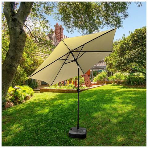 Ombrellone da Giardino ORIENT con regolazione dell'inclinazione, Colore Beige, 270x270x235 cm - Foto 8
