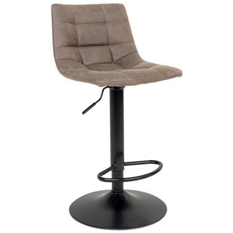 Set 2 Sgabelli Alti Middelfart - Marrone - Microfibra - 43x43x108 Cm - Foto 1