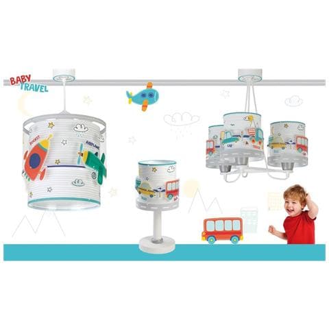 Lampada A Sospensione Per Bambini Baby Travel Aeroplani E Auto - Foto 6