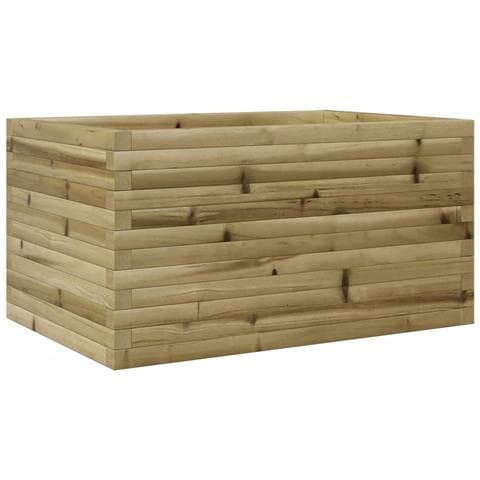 Fioriera Da Giardino 90x60x45,5 Cm In Legno Di Pino Impregnato - Foto 2