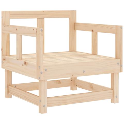 Sedie Da Giardino 2pz In Legno Massello Pino - Foto 3