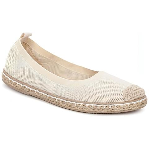 Beige Casual Closed Ballerinas Ballerine Tessile Scarpe Donna Beige Eu 37, 437251/10-01 - Foto 1