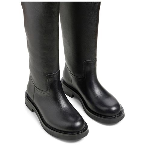 Long Boot Flat Stivali Pelle Scarpe Donna Nero Eu 39, 1-25506-43 003 - Foto 2