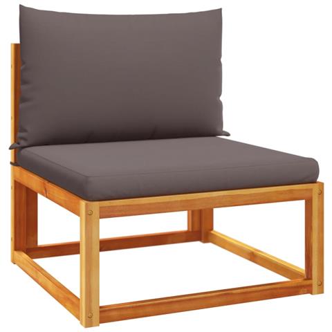 Set Divano da Giardino 6 pz con Cuscini in Massello di Acacia - Foto 10