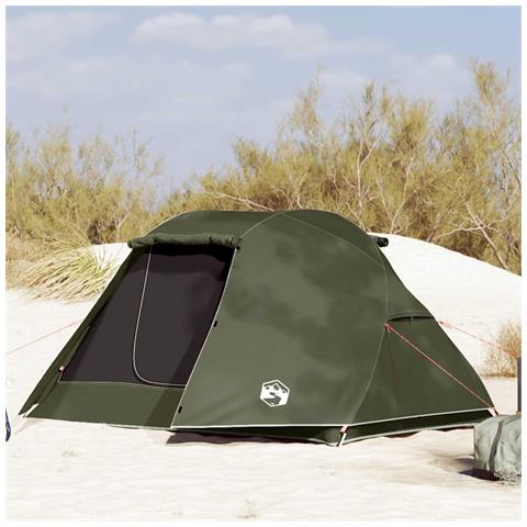 Tenda da Pesca per 3 Persone Verde Oliva Impermeabile - Foto 1