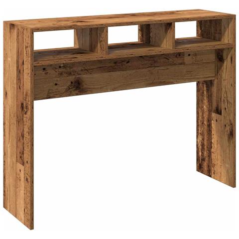 Tavolino Consolle Legno Antico 105x30x80 Cm In Truciolato - Foto 2