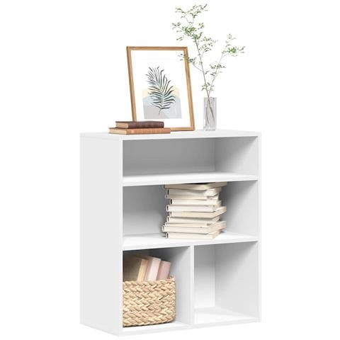 Libreria Bianca 60x30x71,5 Cm In Legno Multistrato - Foto 1
