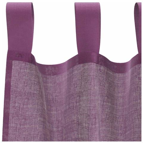 Tende In Voile Con Passanti 2 Pz Viola 140x140 Cm - Foto 2