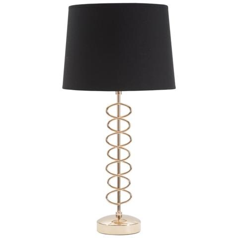Lampada Da Tavolo Mf125 - Nero - Metallo - 30x30x61,5 Cm - Foto 1