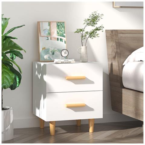 Lusso Casadino -  Comodino Bianco 40x35x47,5 Cm - Foto 7