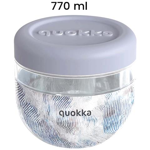 Contenitore Alimentare Design Zen 770ml Con Coperchio Antiscivolo, Grigio - Foto 5