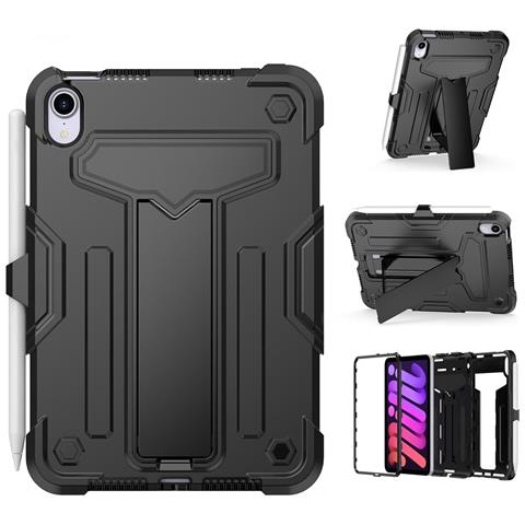 Custodia Per Ipad Mini 6 8.3"" Con Supporto E Alloggiamento Per Stilo Nera - Foto 2