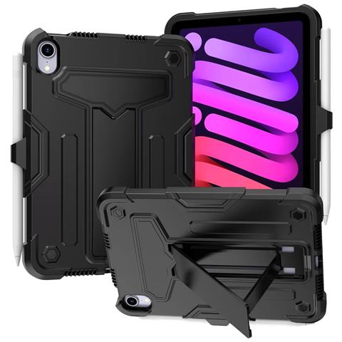 Custodia Per Ipad Mini 6 8.3"" Con Supporto E Alloggiamento Per Stilo Nera - Foto 1