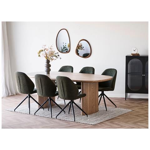 Specchio Con Cornice Luxon - Marrone - Mdf - 38,5x5x64,5 Cm - Foto 2