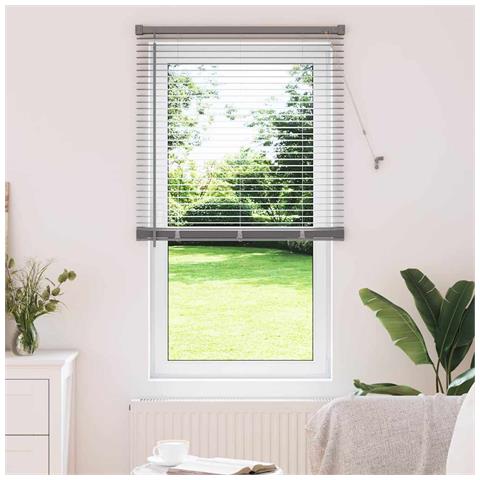 Tenda per Finestra con tende Manuale Argento Alluminio - Foto 2