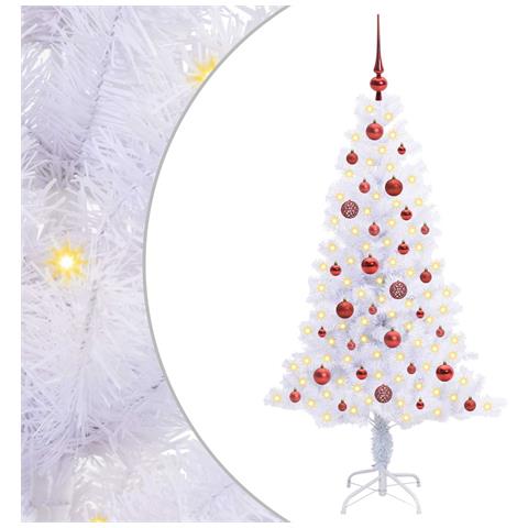 Albero di Natale artificiale Bianco 150 cm PVC e Acciaio - Foto 1