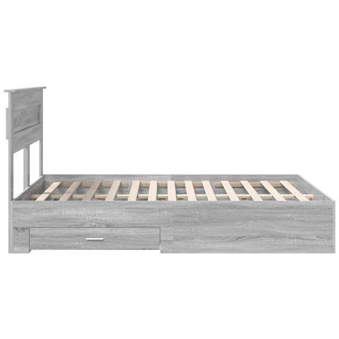 Struttura del letto con cassetto con testiera Legno multistrato - Foto 9