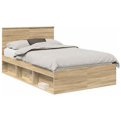 Struttura del letto Sonoma 120 x 190 cm Pino massello - Foto 1