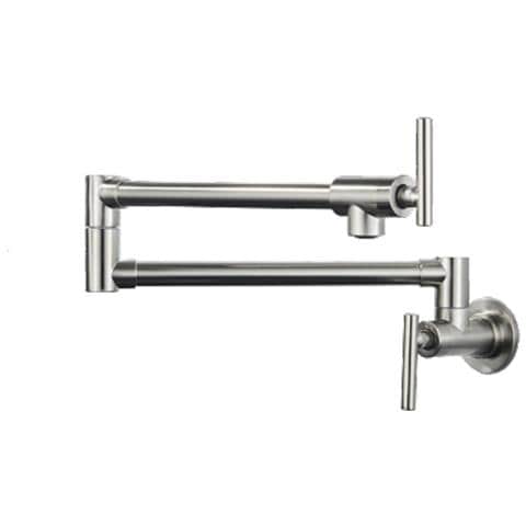 Rubinetto per lavello da cucina, Blackswan, tipo M244, per installazione sopra il lavello o il fornello, modello nichel opaco, misura 64 cm - Foto 1