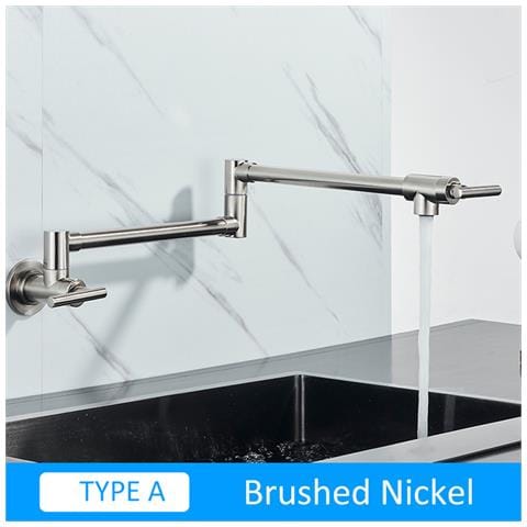 Rubinetto per lavello da cucina, Blackswan, tipo M244, per installazione sopra il lavello o il fornello, modello nichel opaco, misura 64 cm - Foto 2