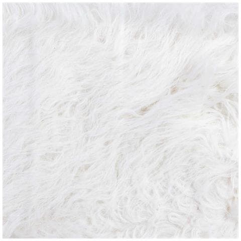 Sgabello In Legno Rivestito In Tessuto Bianco 37x26x43h Cm - Foto 6