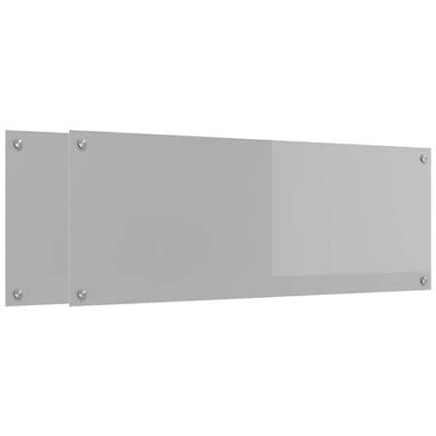 Rivestimento da Cucina 2 pcs Grigio chiaro 110 x 40 cm - Foto 1