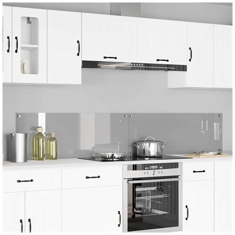 Rivestimento da Cucina 2 pcs Grigio chiaro 110 x 40 cm - Foto 2