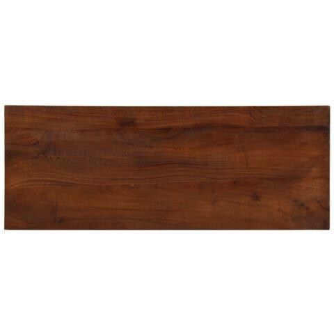Piano Tavolo 90x30x3,8 cm Rettangolare in Massello di Recupero - Foto 1