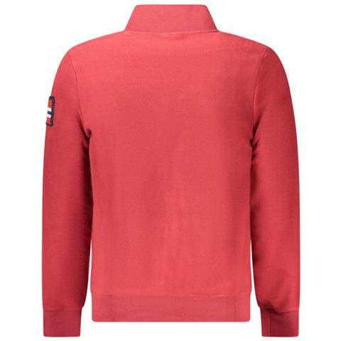 FELPA ROSSA DA UOMO CON CERNIERA PER UOMO NORVEGIA 1963 - Taglia: M, Colore: Rosso - Foto 2