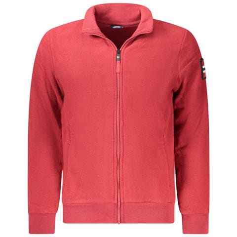 FELPA ROSSA DA UOMO CON CERNIERA PER UOMO NORVEGIA 1963 - Taglia: M, Colore: Rosso - Foto 1