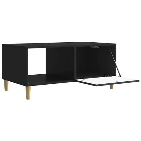 Tavolino da salotto Nero 90 x 50 x 40 cm Legno ingegnerizzato - Foto 2