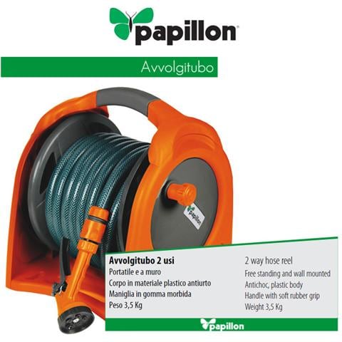 Avvolgitubo Compatto Da Irrigazione Tubo Innaffio 1/2 Da 15 Mt. - Foto 1
